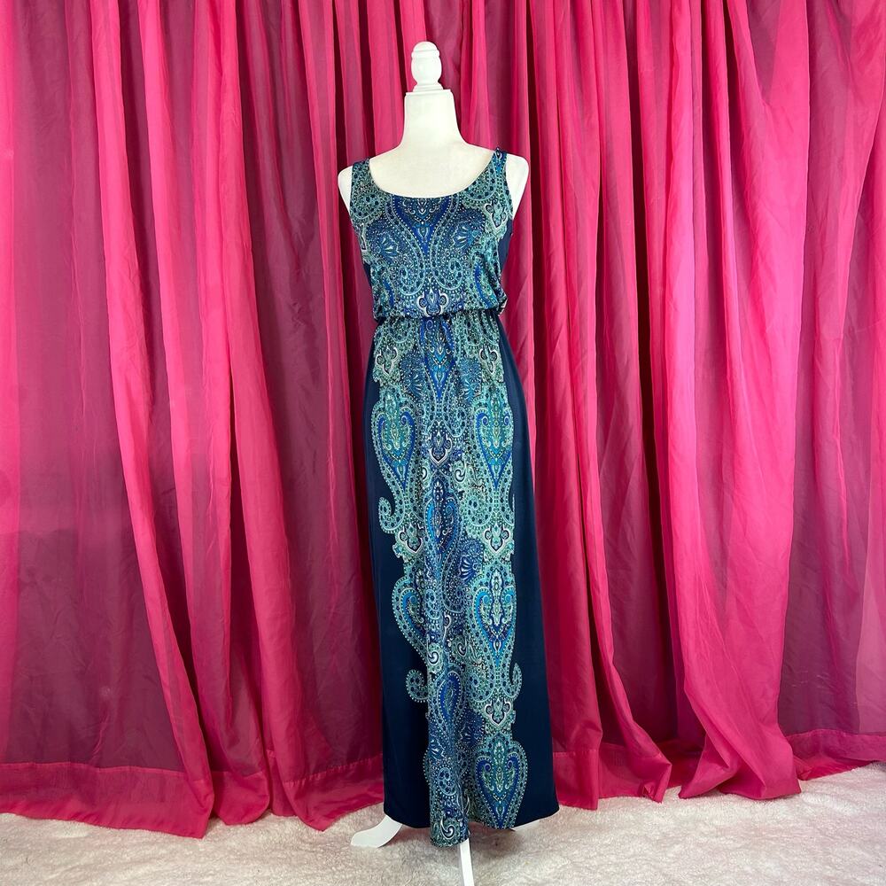 Maurices boho blue maxi dress, XS